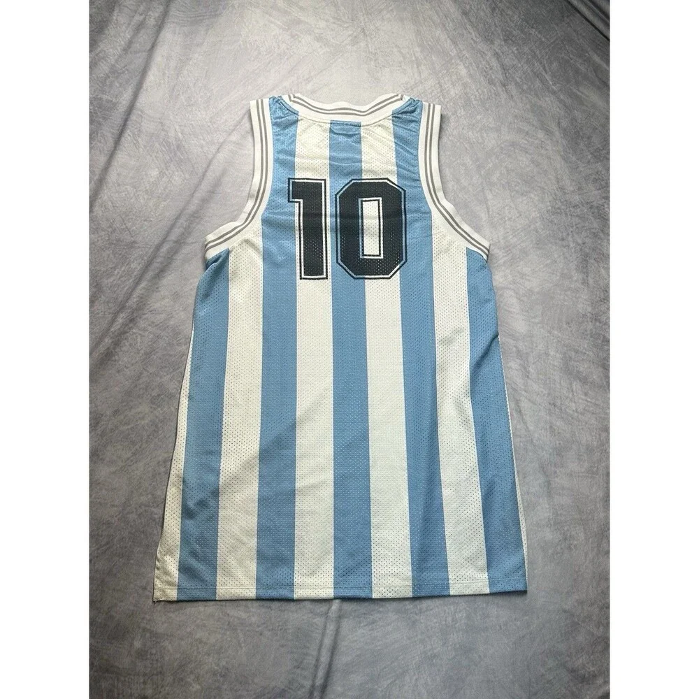 Adidas Messi Argentina No.10 Football Soccer Basketball Style Jersey Large
